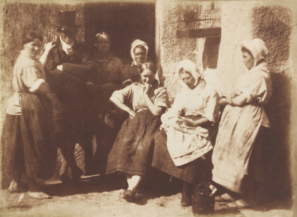 Porta da casa de campo de um piloto de Newhaven, 1845 (foto) de David Octavius Hill