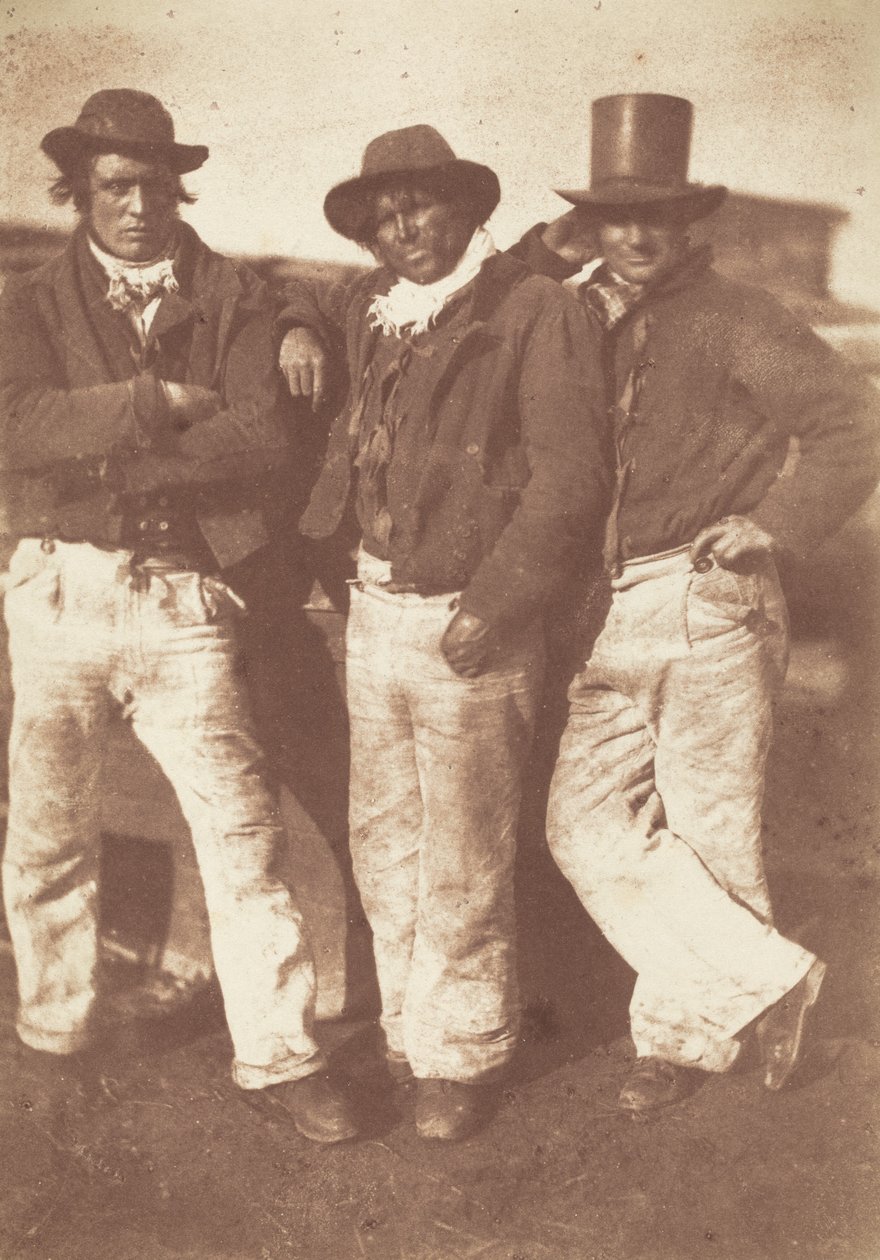 Alexander Rutherford, William Ramsay e John Linton, 1843-1847 (foto) de David Octavius Hill