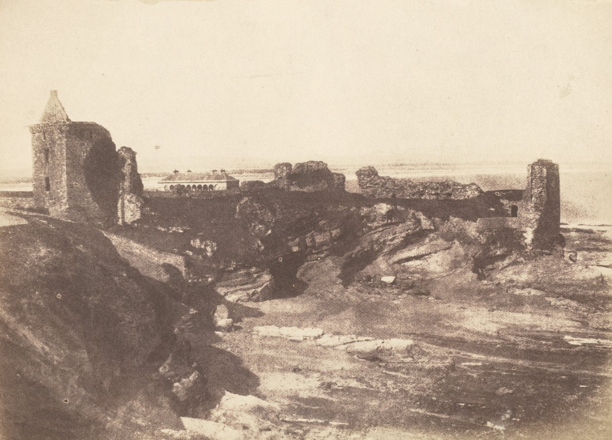 O Castelo, St Andrews, 1843-1847 (foto) de David Octavius Hill