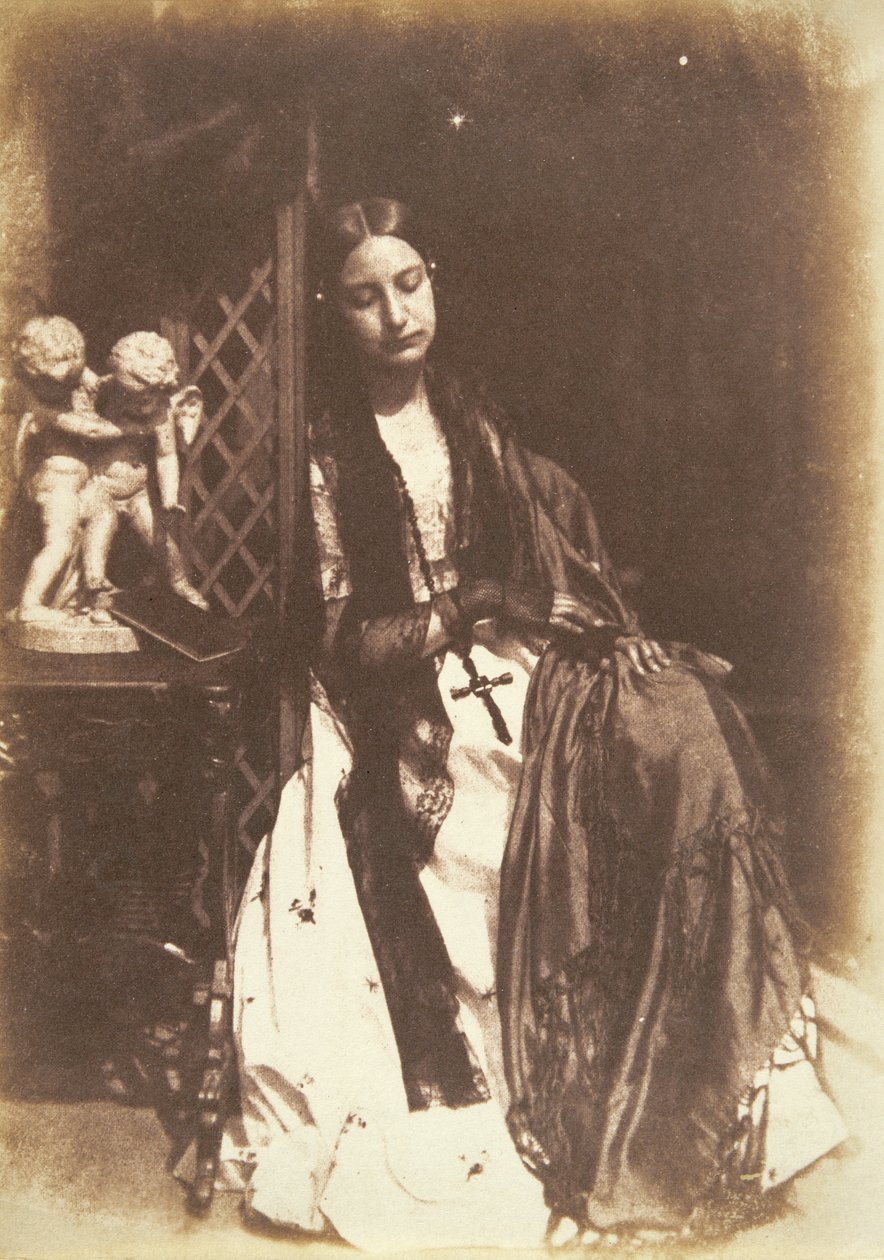 Miss Elizabeth Rigby (1809-93) mais tarde Lady Eastlake, c.1844 de David Octavius Hill and Robert Adamson