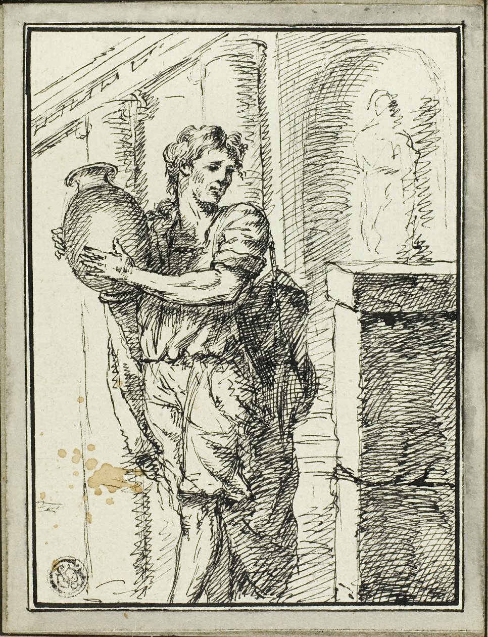 Frasco de homem de David Pièrre Giottino Humbert de Superville