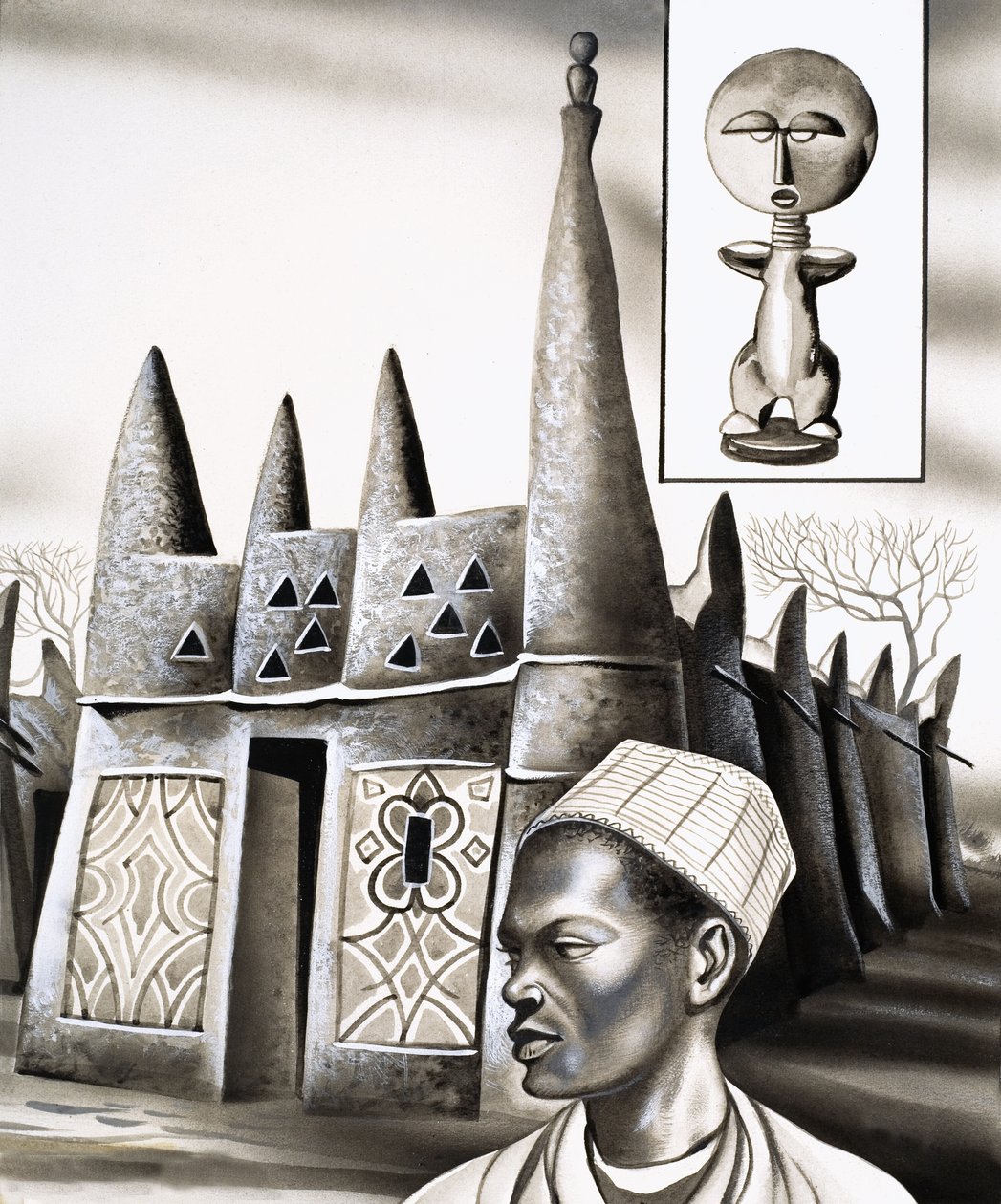 Casas primitivas: Pináculos de gesso de David Pratt