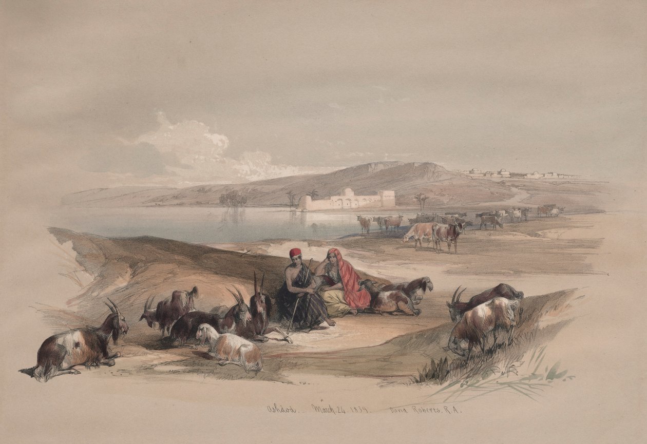 Ashdod, 1839. de David Roberts