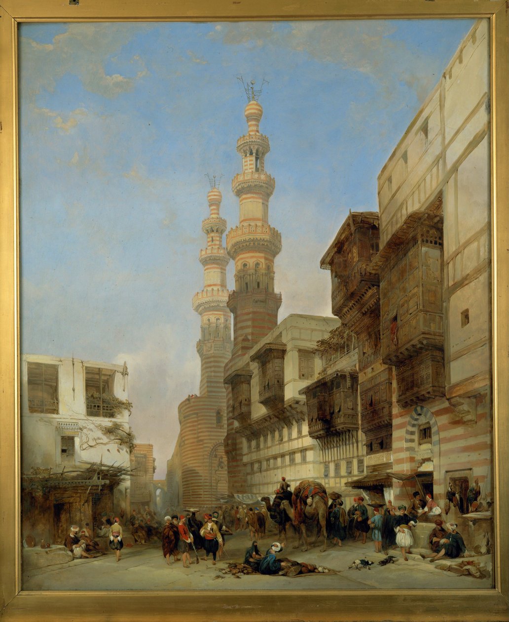 Cairo, Metwaley-Gate ... (pintura sobre tela) de David Roberts