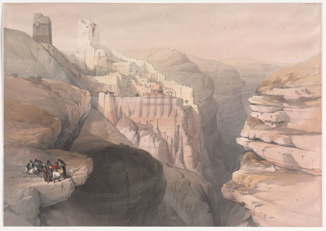 Convento de São Saba, 1839. de David Roberts