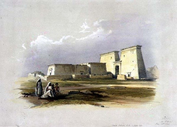 Dakke, de "Egipto e Núbia", Vol.1 (litho) de David Roberts