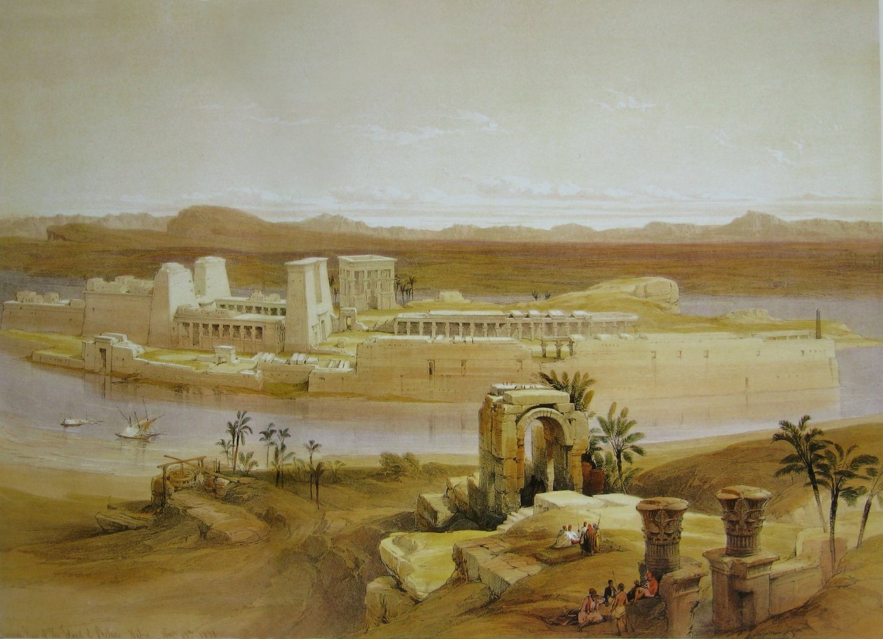 David Roberts Ilha do Templo Philae de David Roberts
