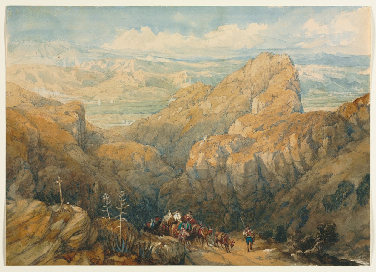 Descida na Planície de Granada de David Roberts