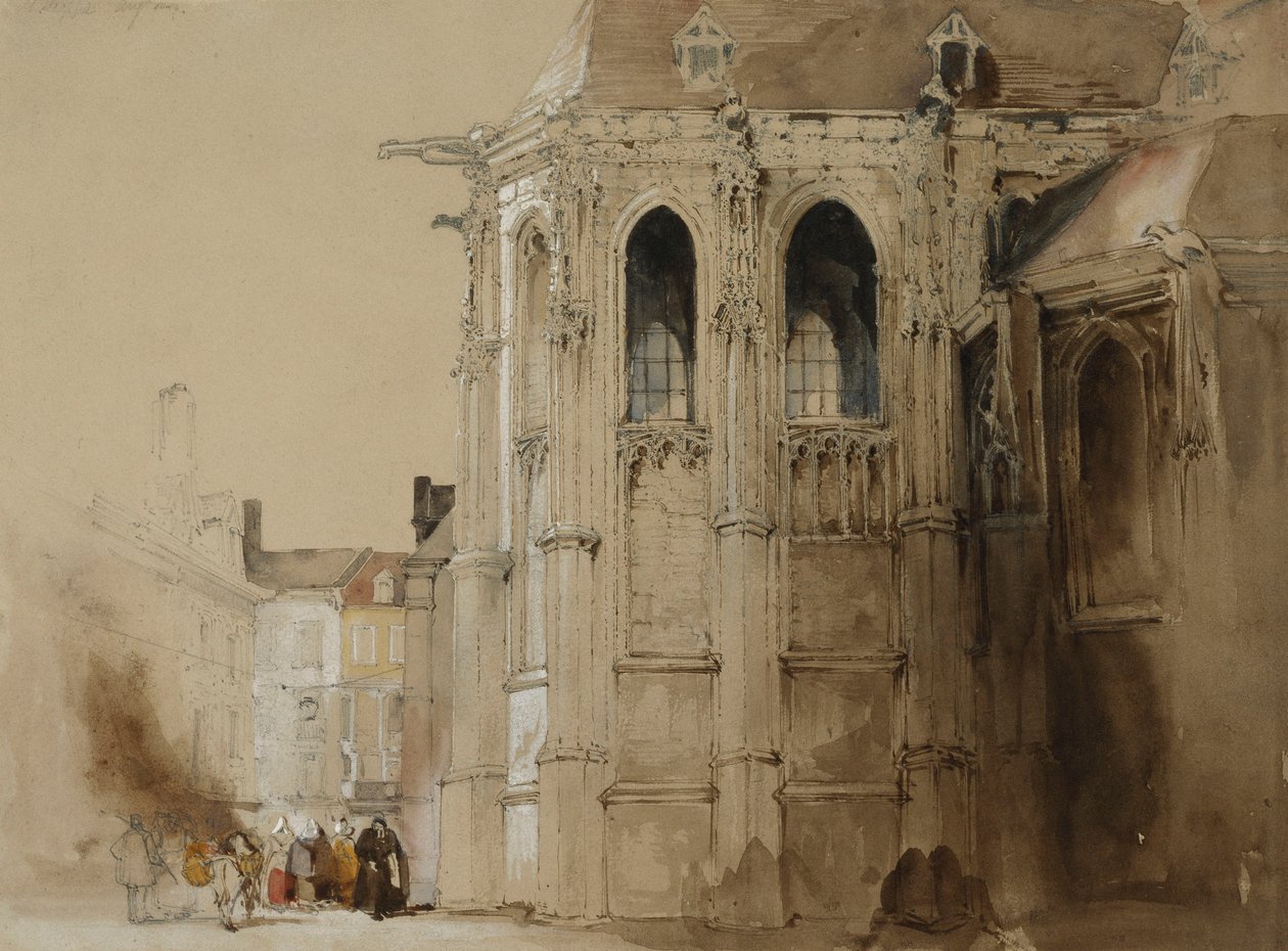 Dieppe, 1828 de David Roberts