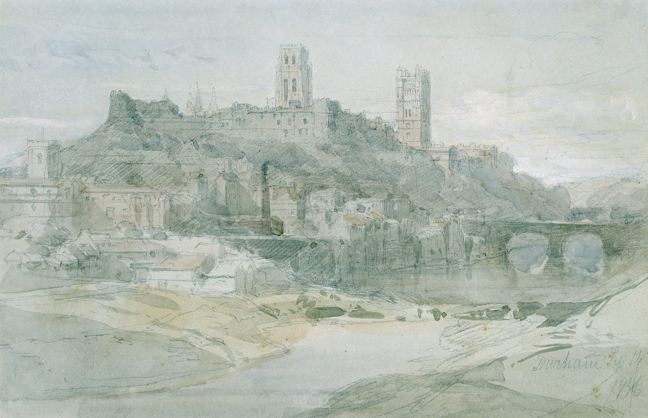 Durham, 1836 de David Roberts