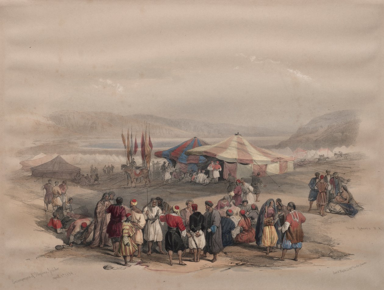 Acampamento dos Peregrinos, Jericó de David Roberts