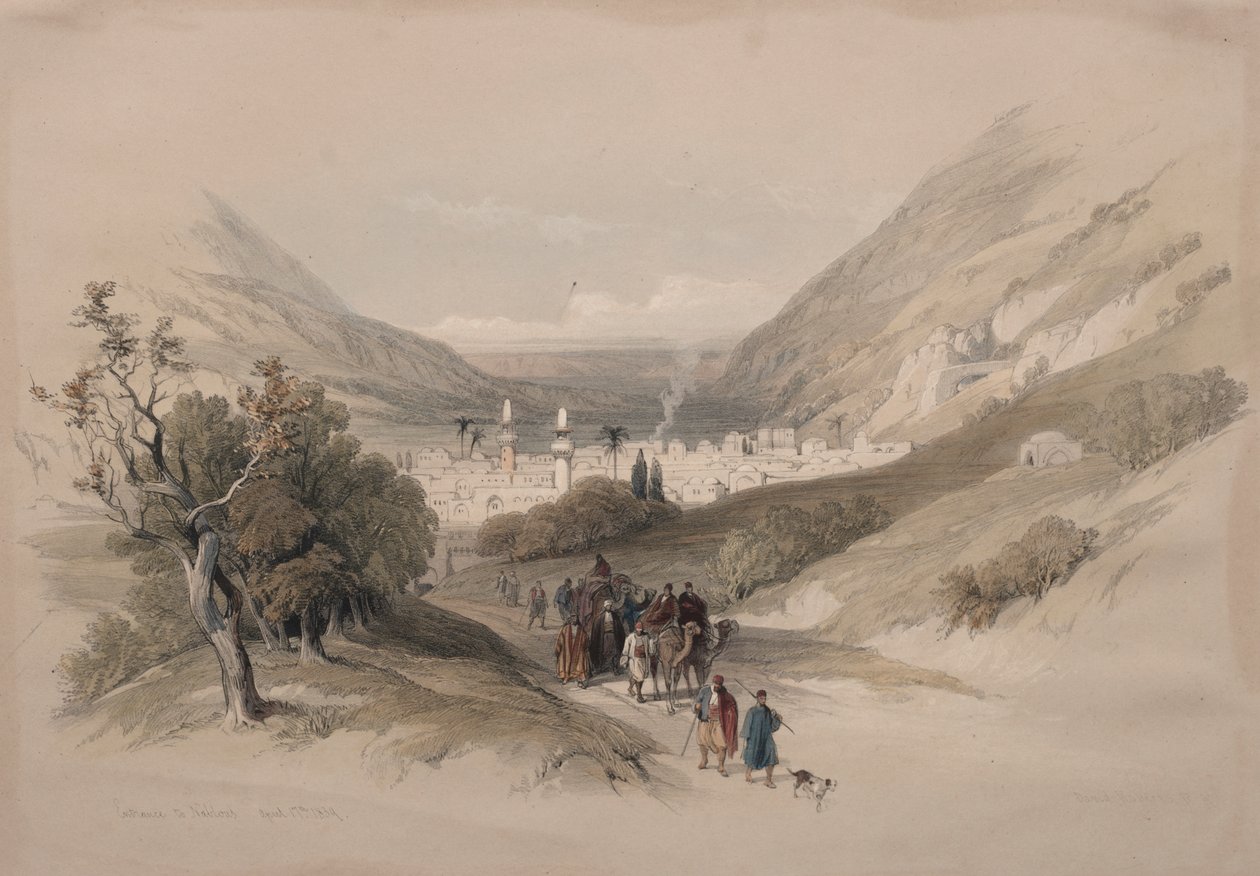 Entrada para Nablus de David Roberts