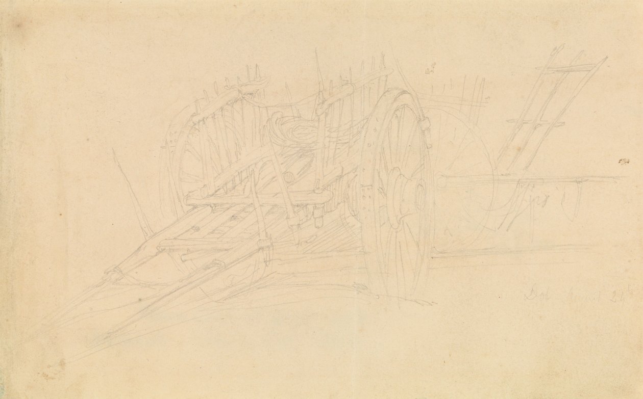 Carro de lavoura em Dol, 1843 de David Roberts