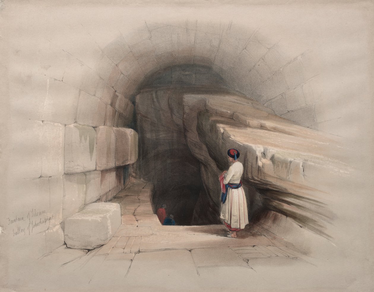 Fonte de Siloé, Vale de Josafá de David Roberts