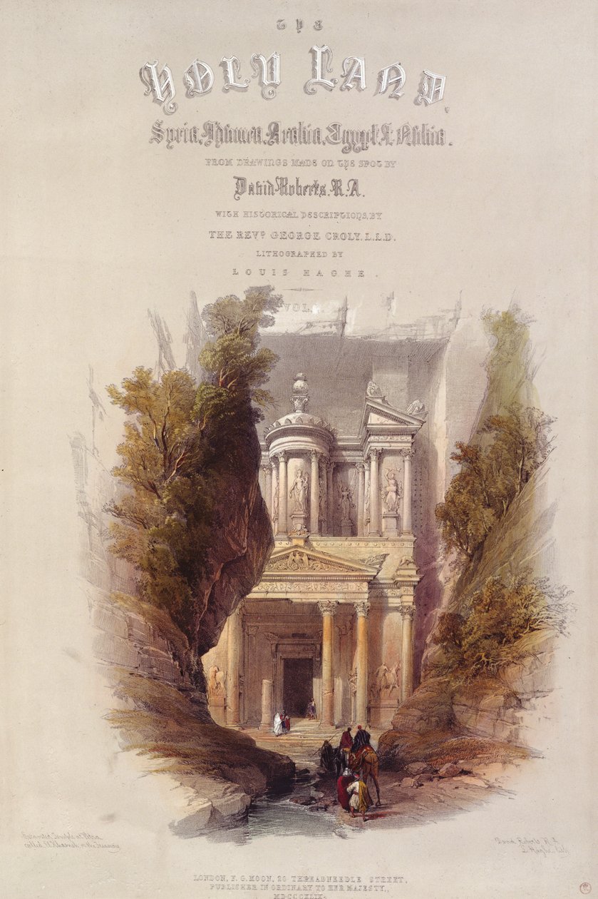 Frontispício para &39;A Terra Santa&39;, gravado por Louis Haghe (1806-85) de David Roberts