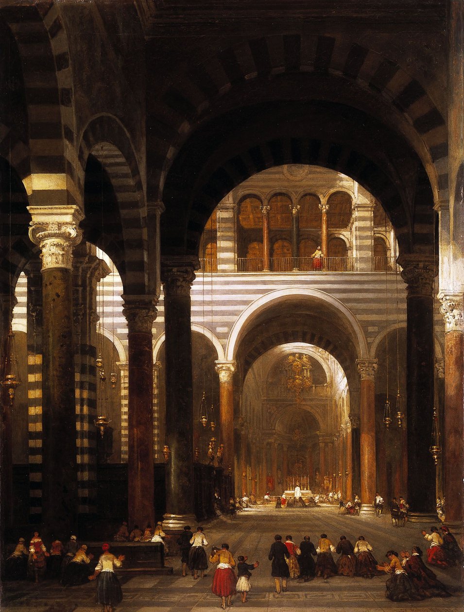 Interior da Catedral, Pisa) por David Roberts, RA de David Roberts