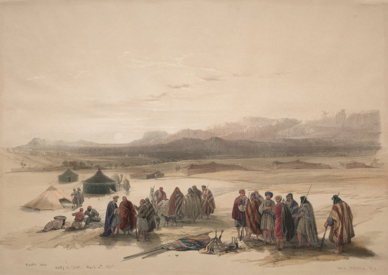 Monte Ser Wadi El Shar de David Roberts