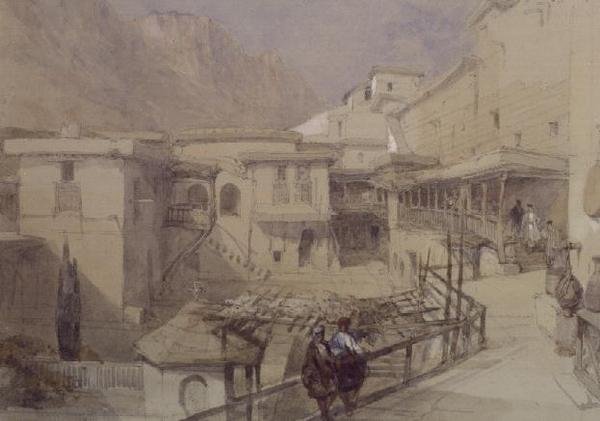 Monte Sinai (aguarela sobre papel) de David Roberts