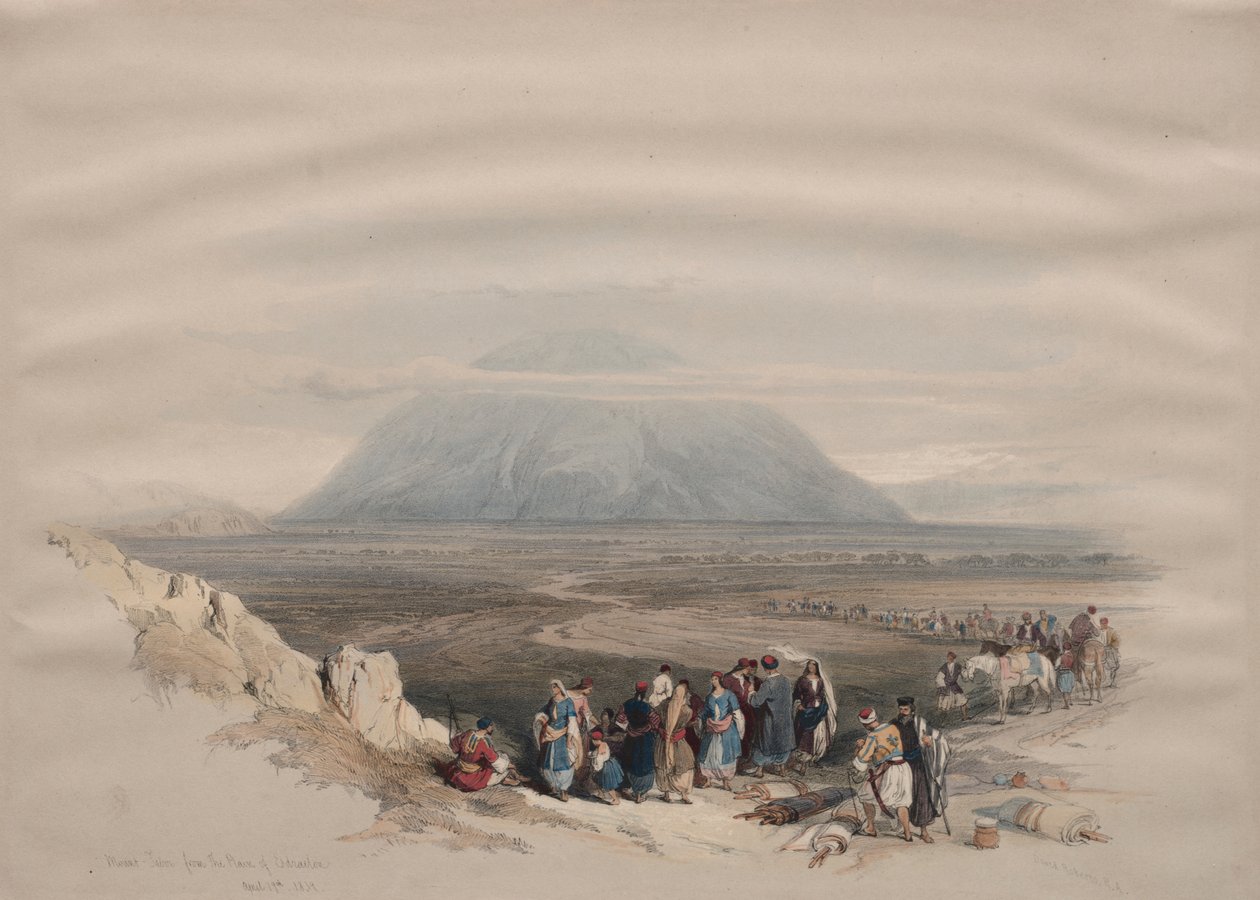 Monte Tabor da Planície de Esdraelon de David Roberts