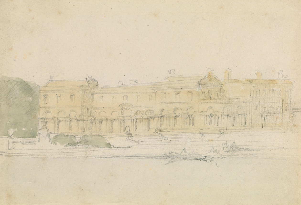 Palácio à beira do rio de David Roberts