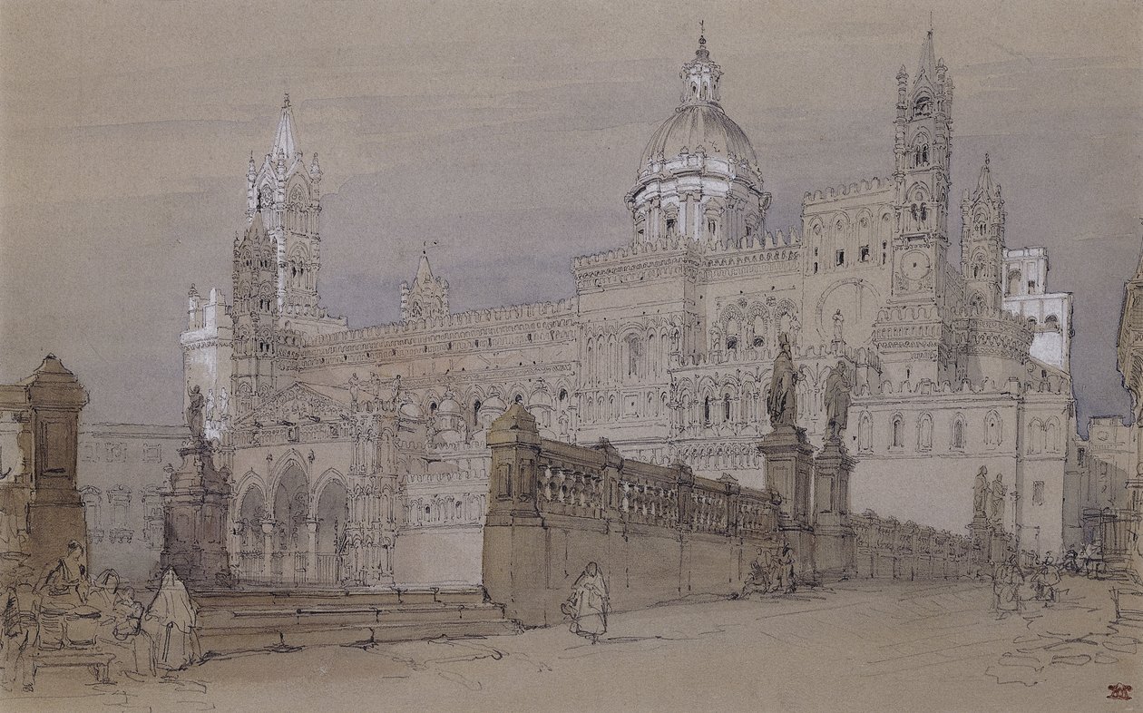 Catedral de Palermo, 1854 de David Roberts