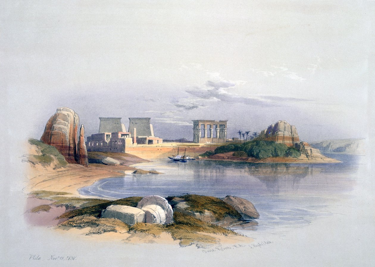 Philae, 1838 de David Roberts