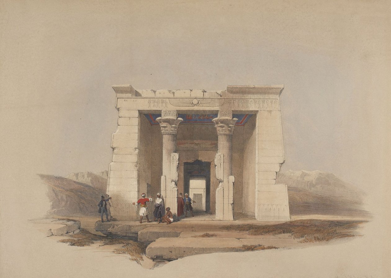 Templo de Dendur, Núbia de David Roberts