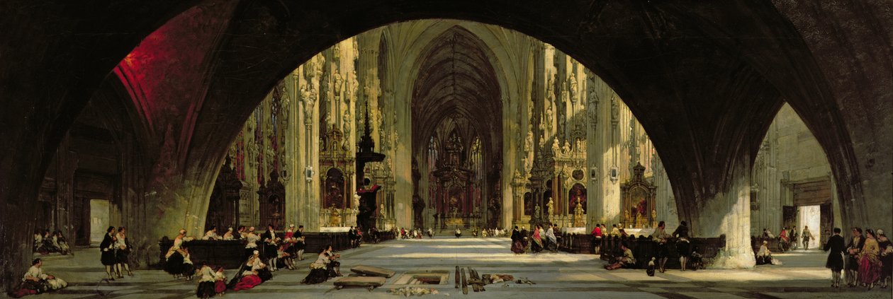 A, catedral, de, st. Stephens, viena de David Roberts
