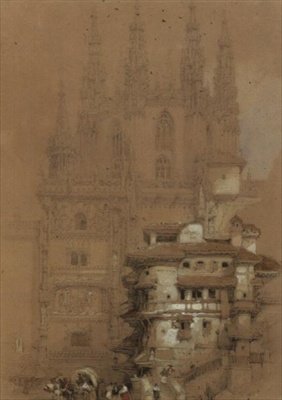 A Casa Capitular, Catedral de Burgos de David Roberts