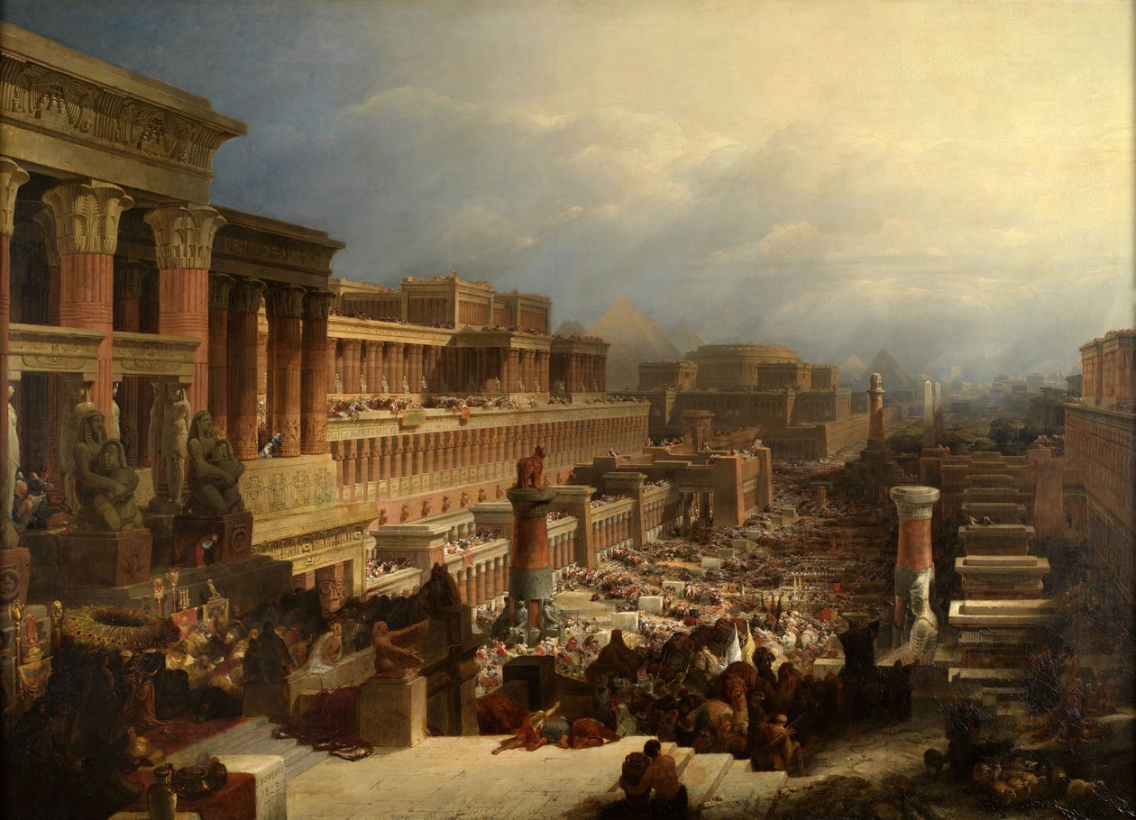 A partida dos israelitas, 1829 de David Roberts