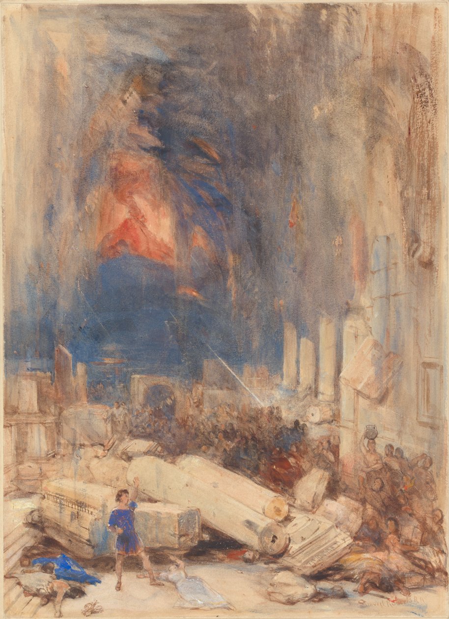 A Destruição de Pompeia de David Roberts