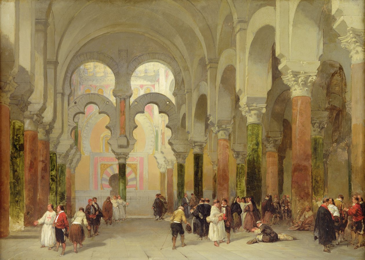 O Santuário do Alcorão, Mesquita em Córdoba, 1849 de David Roberts