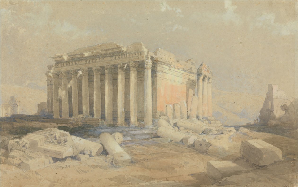 O Templo de Baalbec de David Roberts