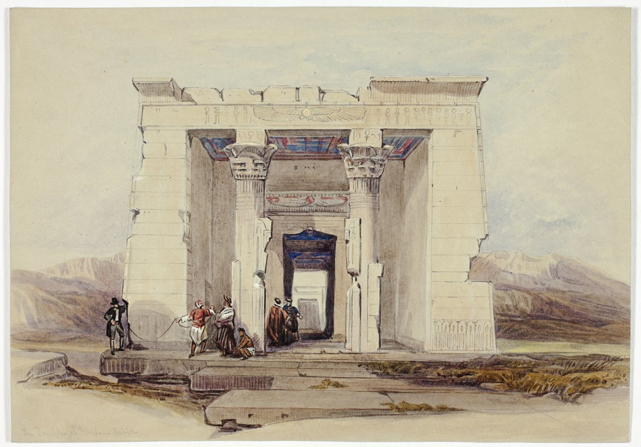 O Templo de Dendur, Núbia (Dendorack, Alto Egito) de David Roberts