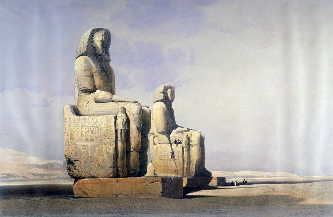 Tebas, 4 de dezembro de 1838, século XIX de David Roberts