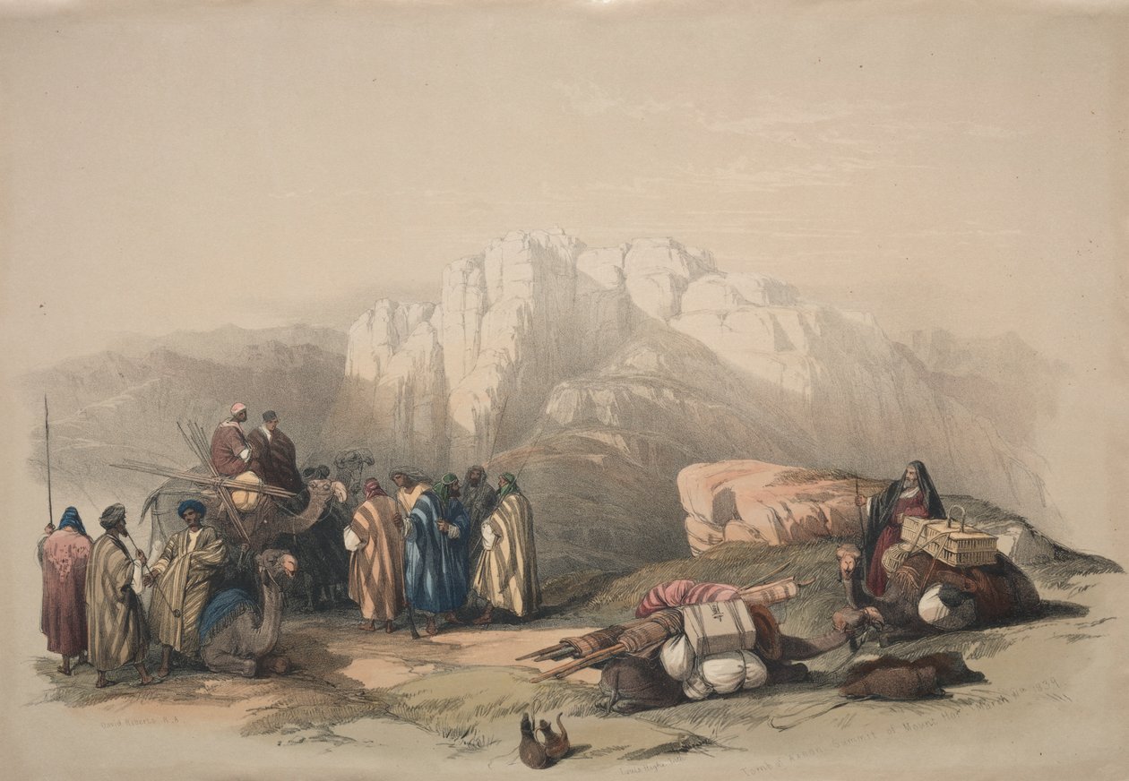 Tumba de Aarão, Cume do Monte Horebe de David Roberts