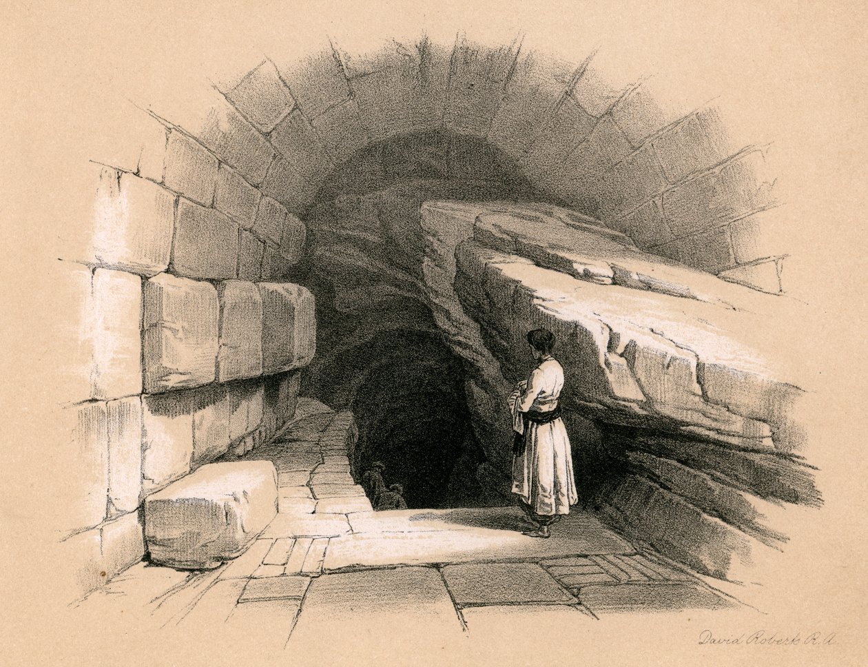 Fonte superior de Siloé, 1855. de David Roberts