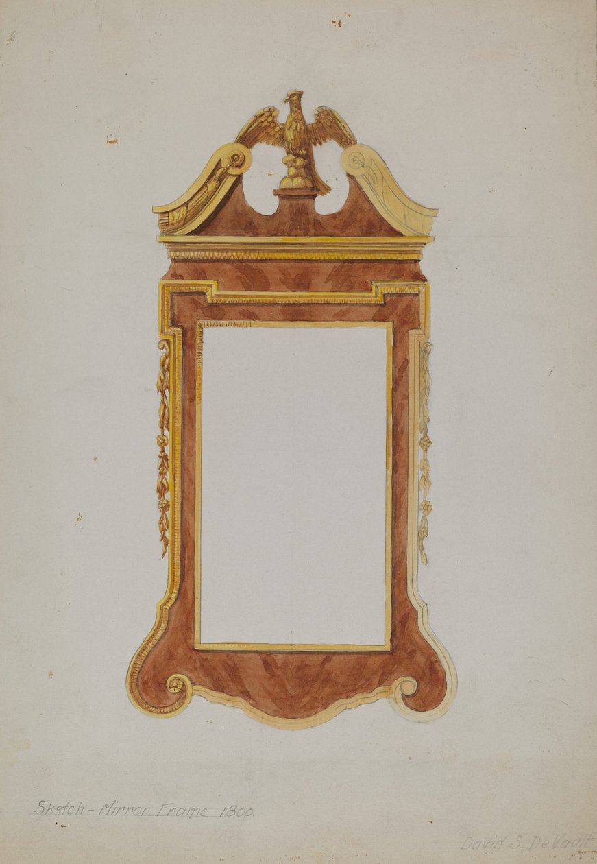 Moldura do espelho de David S. De Vault