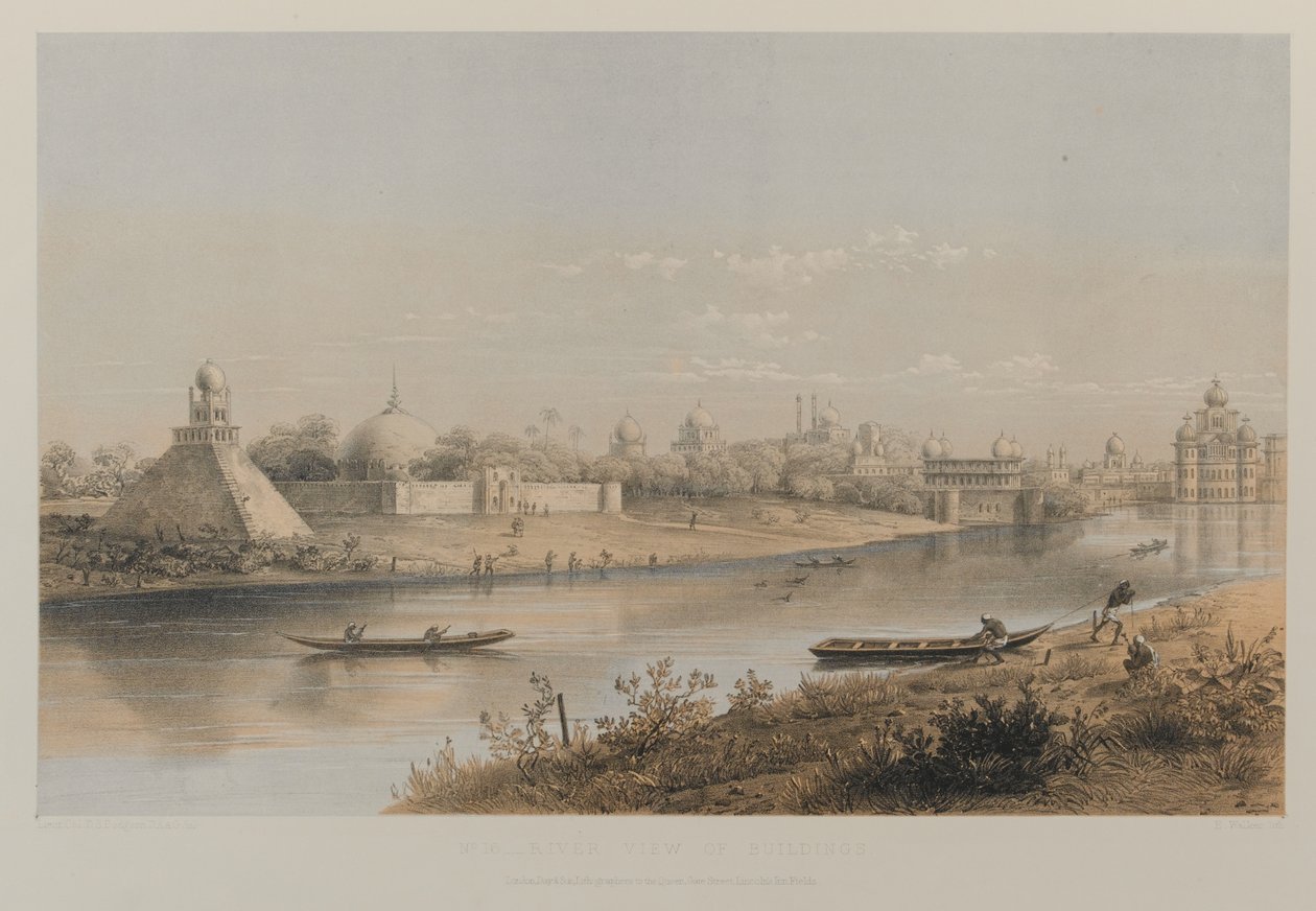 Vista dos edifícios para o rio de David Scott Lieutenant Colonel (after) Dodgson