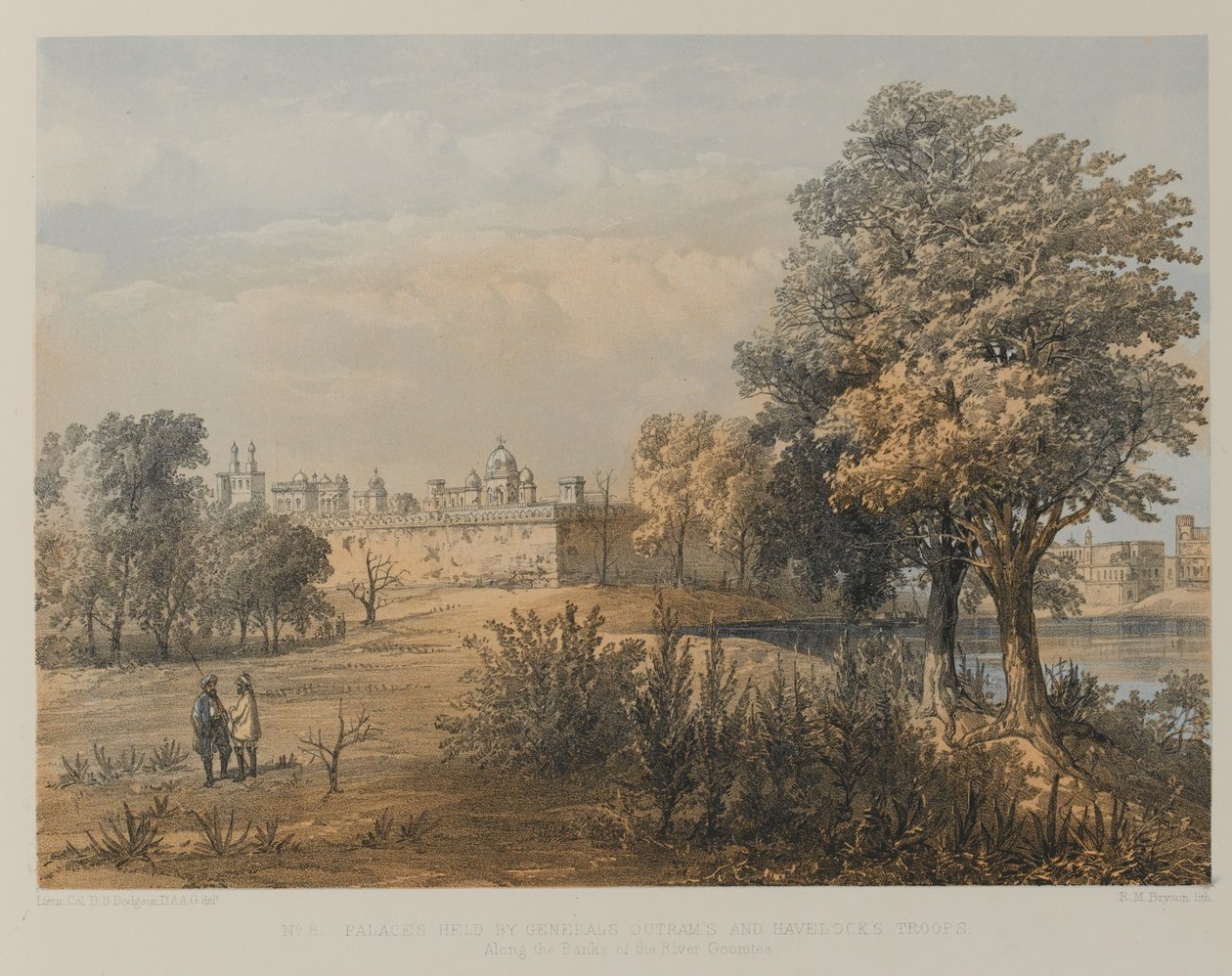 Palácios detidos por Generals Outrams e Havelocks Troops de David Scott Lieutenant Colonel (after) Dodgson