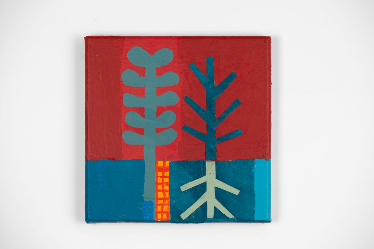 Wild Fire, 2021 (pintura e colagem) de David Shillinglaw