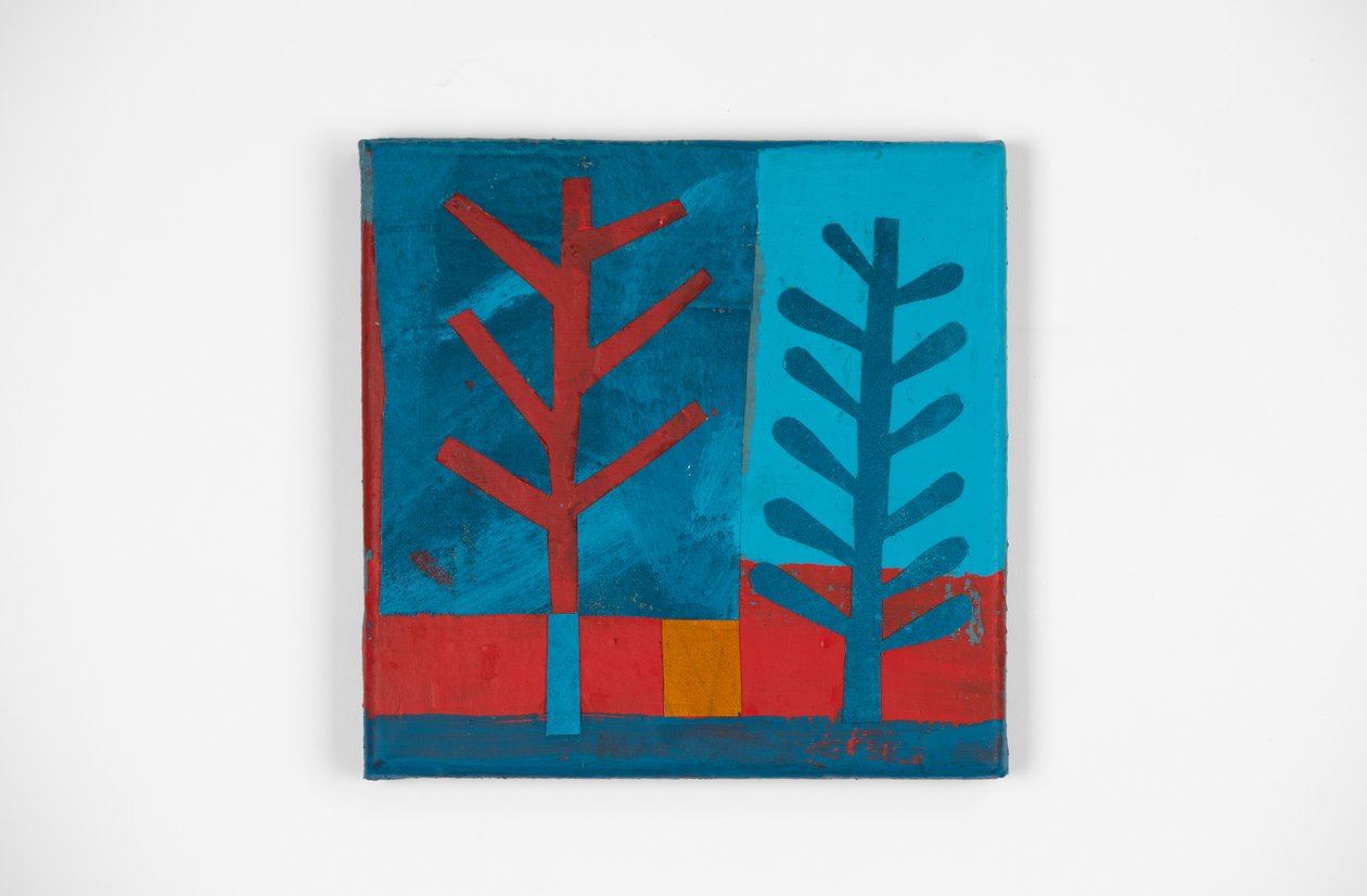 Wild Fire 2, 2021 (pintura e colagem) de David Shillinglaw