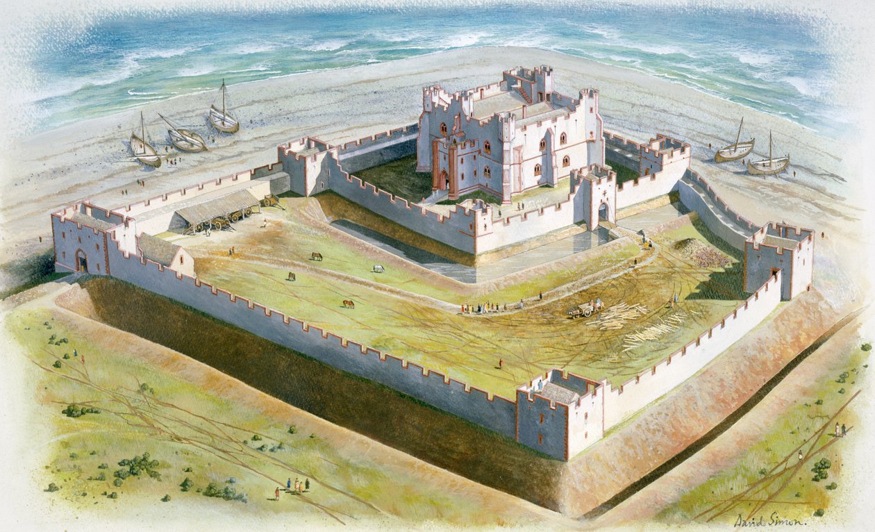 Castelo de Piel, século XIV, c1990-2010 de David Simon