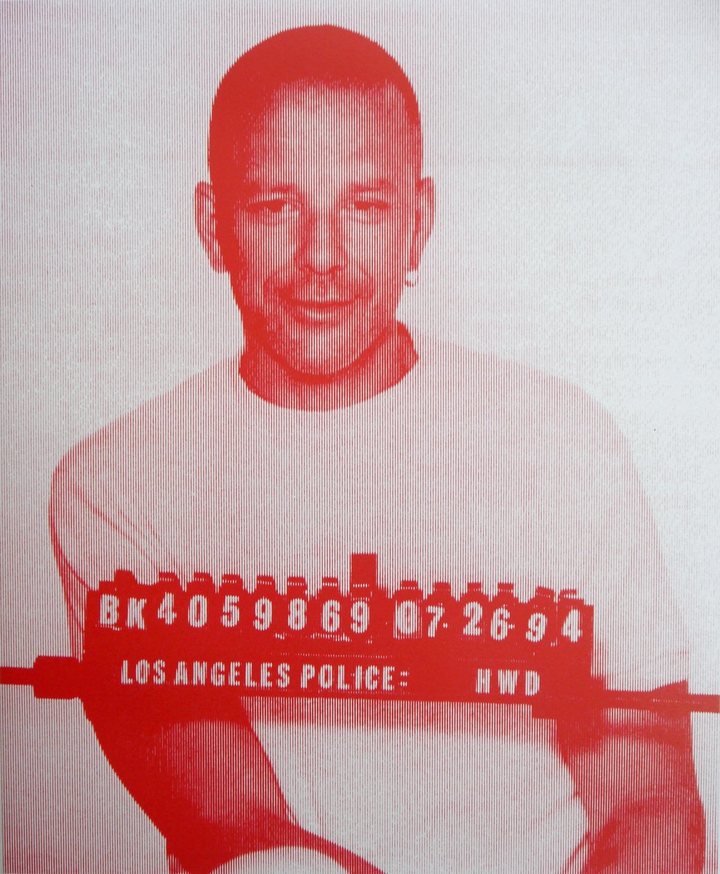 Mickey Rourke II (impressão de tela no papel) de David Studwell