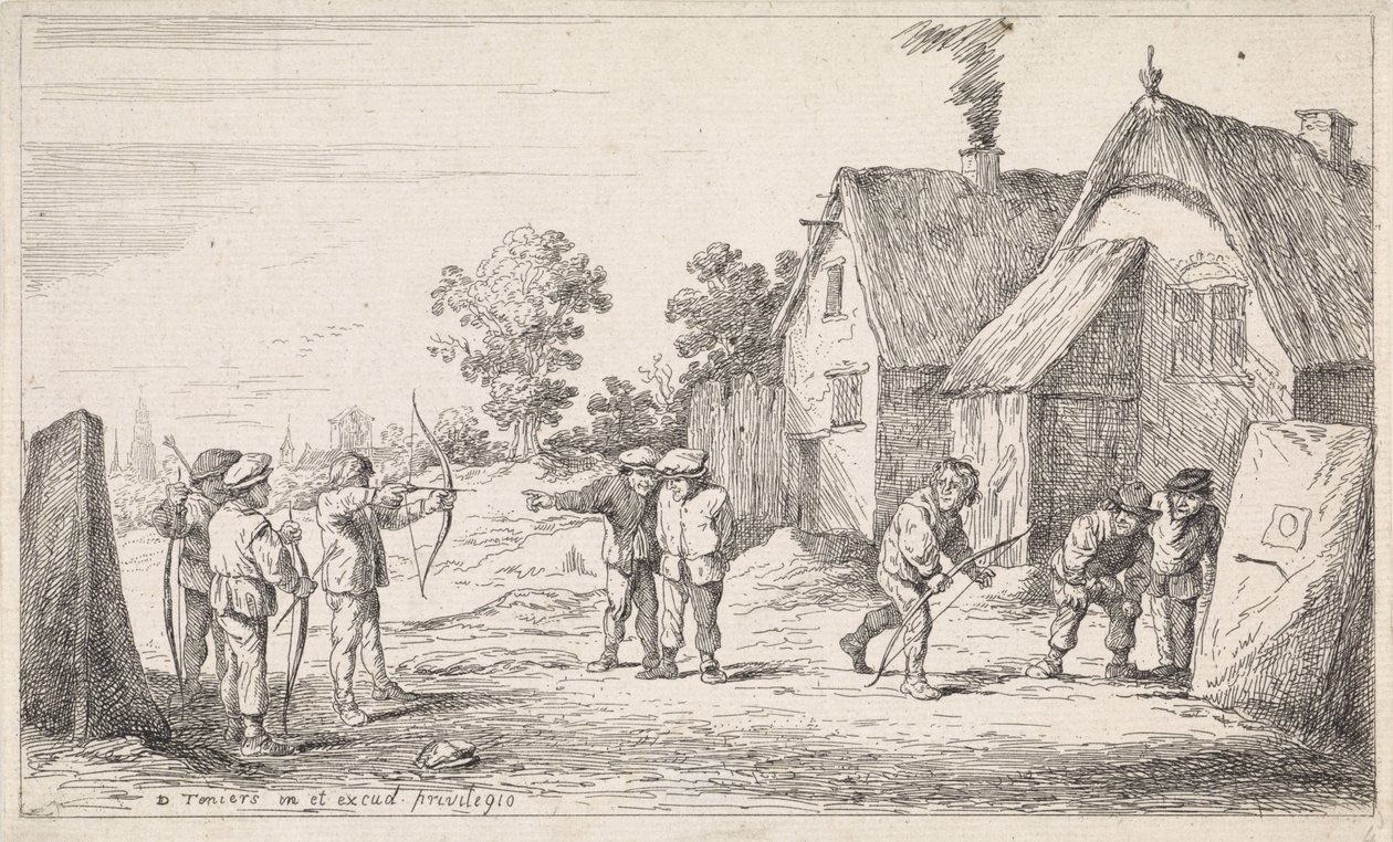 Arquitectos
Cenas do género ao ar livre (título da série) de David Teniers (II)