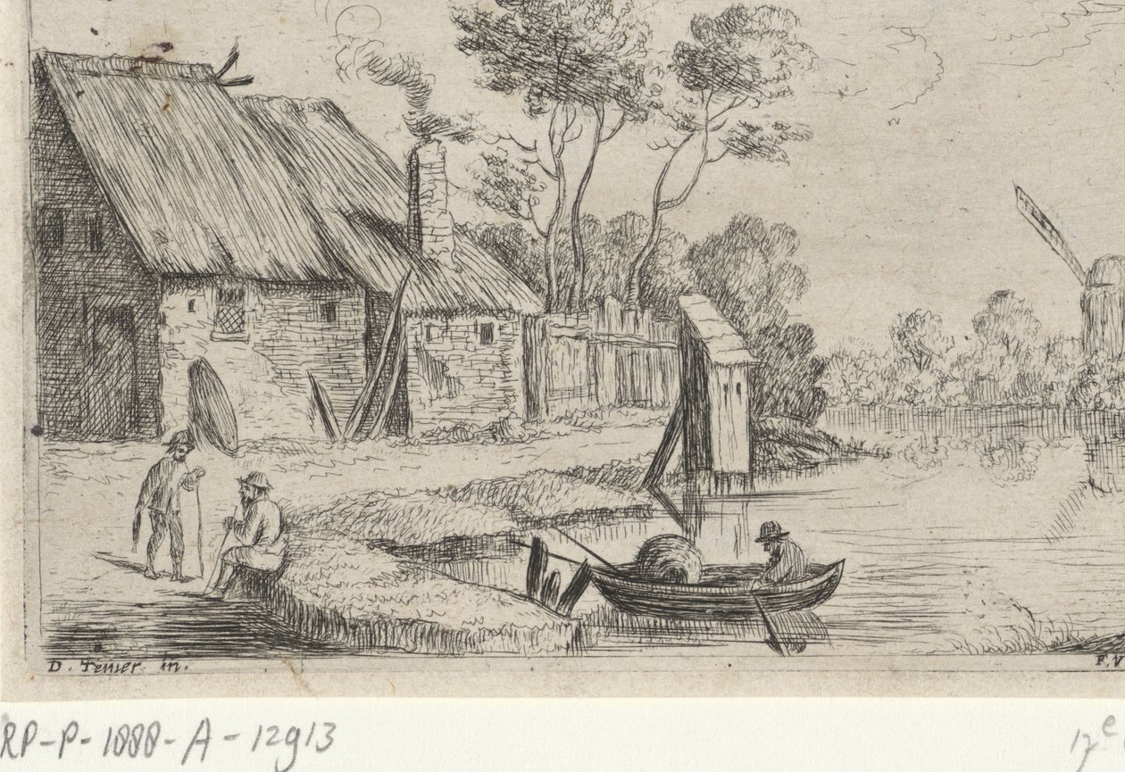 Paisagem com fazenda e água de David Teniers (II)