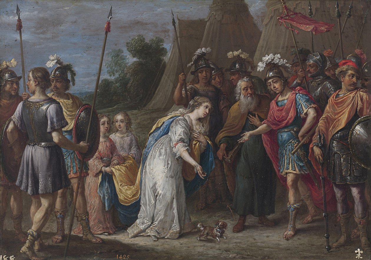 Armida antes de Godfrey de Bouillon, 16281630 de David Teniers the Younger
