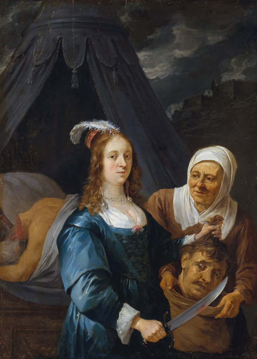 Judith com a cabeça de Holofernes, década de 1650. de David Teniers the Younger