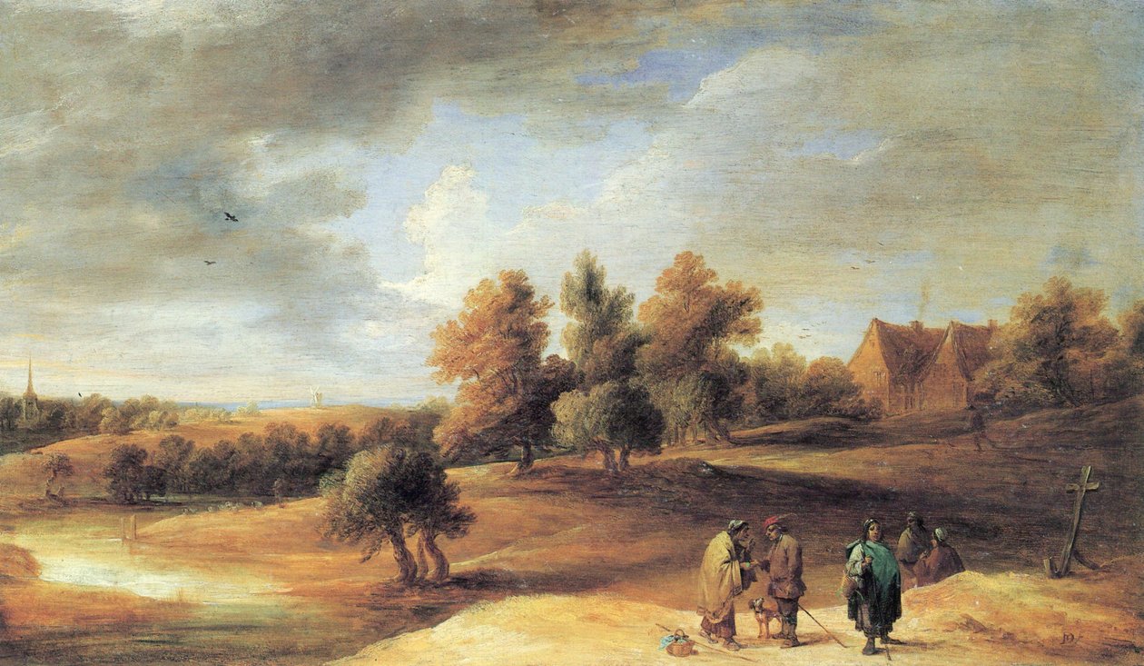 Paisagem com ciganos de David Teniers the Younger