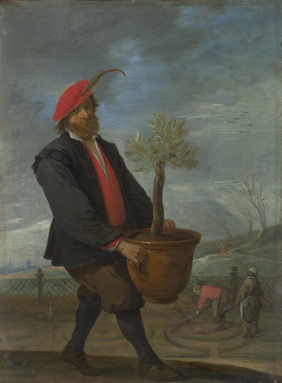 Primavera Da série The Four Seasons, c. 1644 de David Teniers the Younger